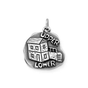 Upper-Lower Cabin Charm in Sterling Silver