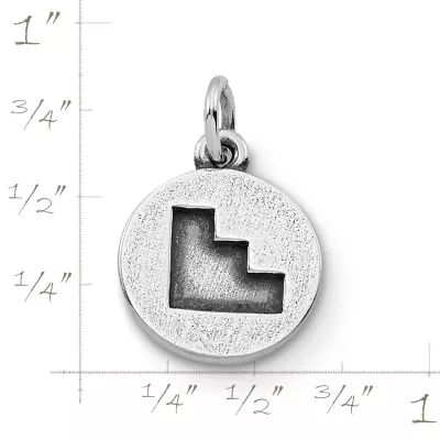 Cherokee Disc Charm in Sterling Silver - Image 2