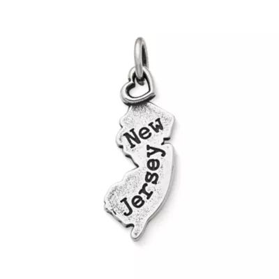 My "New Jersey" Charm in Sterling Silver