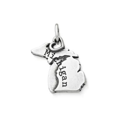 My "Michigan" Charm in Sterling Silver
