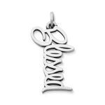 "Blessed" Charm in Sterling Silver or 14K Yellow Gold