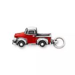 Enamel Vintage Truck Charm in Sterling Silver