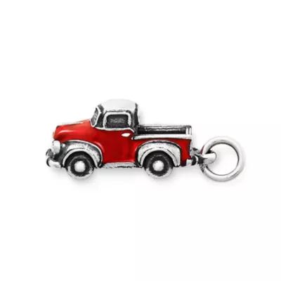 Enamel Vintage Truck Charm in Sterling Silver