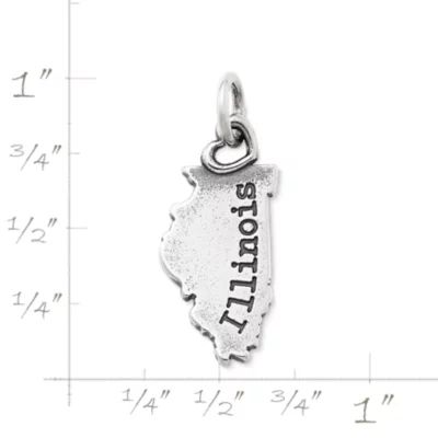 My "Illinois" Charm in Sterling Silver - Image 3