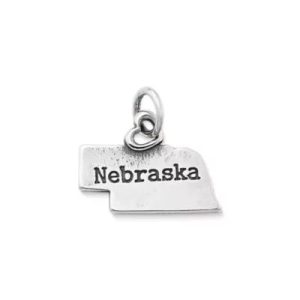 My "Nebraska" Charm in Sterling Silver