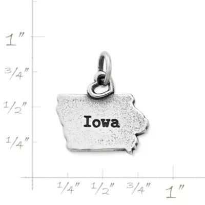 My "Iowa" Charm in Sterling Silver - Image 3