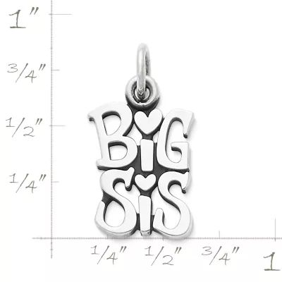 "Big Sis" Charm in Sterling Silver - Image 3