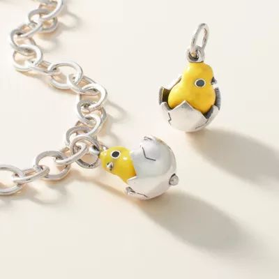 Enamel Chicks Rule Charm in Sterling Silver - Image 4