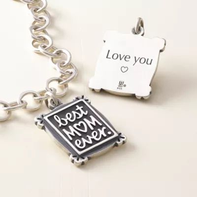 Best Mom Ever Charm in Sterling Silver - Image 2