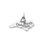 My "North Carolina" Charm in Sterling Silver