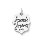 "Friends Forever" Charm in Sterling Silver