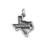 "Houston" Charm in Sterling Silver