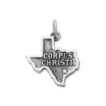 "Corpus Christi" Charm in Sterling Silver