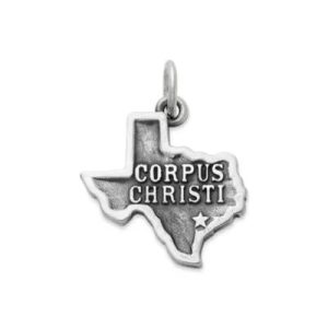 "Corpus Christi" Charm in Sterling Silver