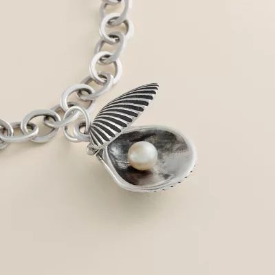 You Are My Pearl Charm with Cultured Pearl in Sterling Silver - Image 3