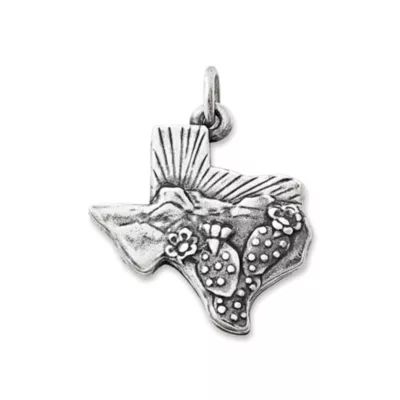 Texas Landscape Charm in Sterling Silver