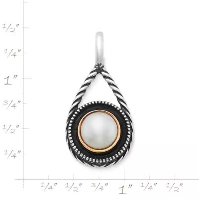 Marjan Gemstone Pendant in Sterling Silver and Bronze - Image 5
