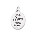 "P.S. I Love You" Charm in Sterling Silver