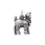 Sweet Baby Goat Charm in Sterling Silver