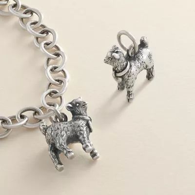 Sweet Baby Goat Charm in Sterling Silver - Image 2