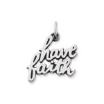"Have Faith" Charm in Sterling Silver
