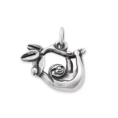 Happy Sloth Charm in Sterling Silver