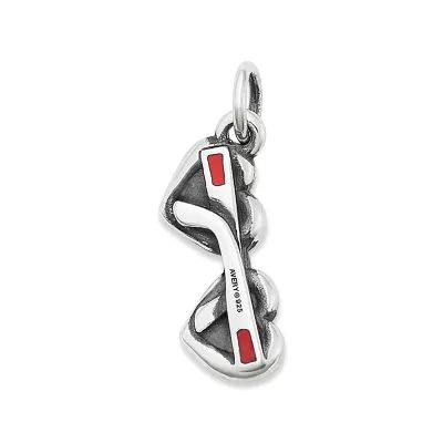 Enamel Heart Sunglasses Charm in Sterling Silver - Image 2