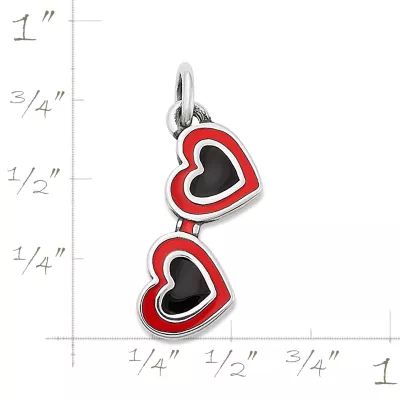 Enamel Heart Sunglasses Charm in Sterling Silver - Image 4