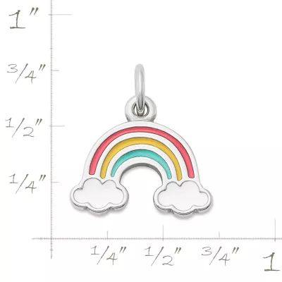 Enamel Rainbow Charm in Sterling Silver - Image 4