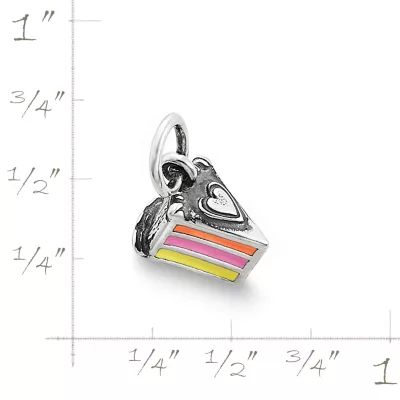 Enamel Layer Cake Charm in Sterling Silver - Image 3