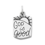 "God is Good" Charm in Sterling Silver