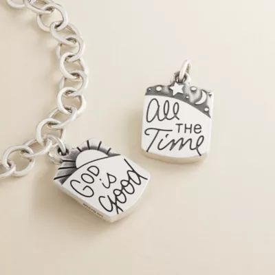 "God is Good" Charm in Sterling Silver - Image 3