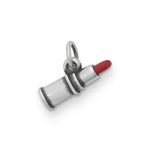Red Lipstick Charm in Sterling Silver