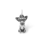 Little Chihuahua Charm in Sterling Silver