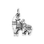 Mama Llama Charm in Sterling Silver