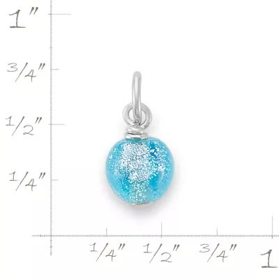 Mini Art Glass Bead Charm in Sterling Silver - Image 4