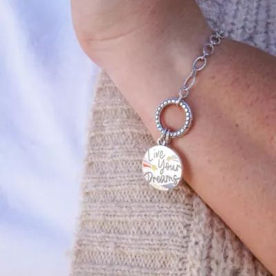 Enamel Live Your Dreams Charm in Sterling Silver - Image 3