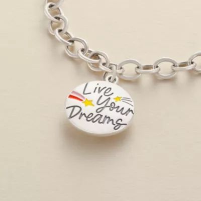 Enamel Live Your Dreams Charm in Sterling Silver - Image 2