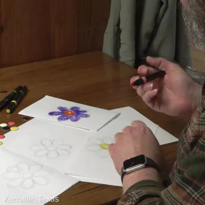 Enamel Mini Flower Charm in Sterling Silver - Image 6