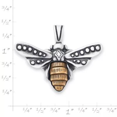 Bee Pendant in Sterling Silver and Bronze - Image 5
