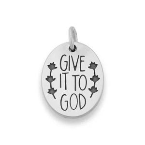 Give It To God Charm in Sterling Silver
