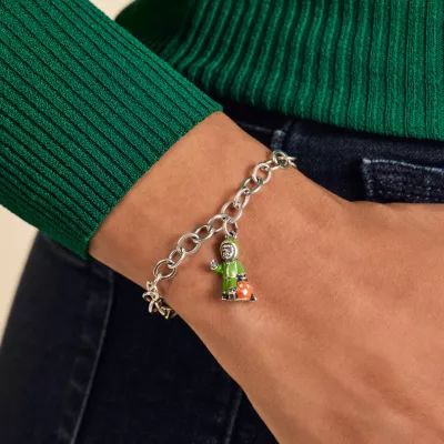 Enamel Halloween Dinosaur Costume Charm in Sterling Silver - Image 5