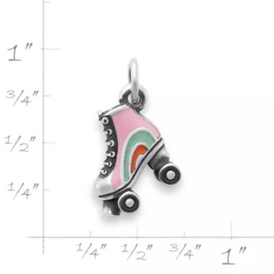 Enamel Roller Skate Charm in Sterling Silver - Image 8
