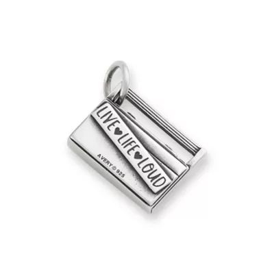 Live Life Loud Boombox Charm in Sterling Silver - Image 2