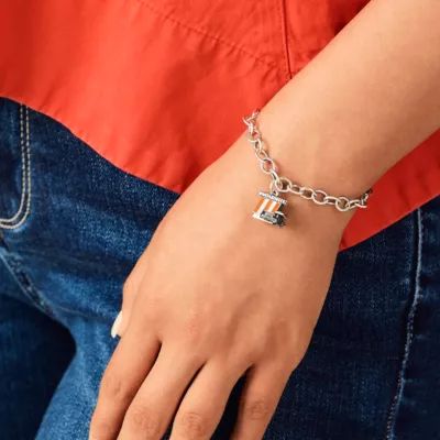 Enamel Whataburger Original A-Frame Charm in Sterling Silver - Image 6