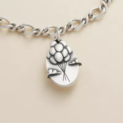 Balloon Bouquet Charm in Sterling Silver - Image 2