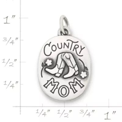 Country Mom Charm in Sterling Silver or 14K Yellow Gold - Image 5
