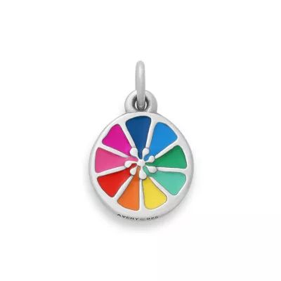 Enamel Colorful Lemon Twist Charm in Sterling Silver - Image 2