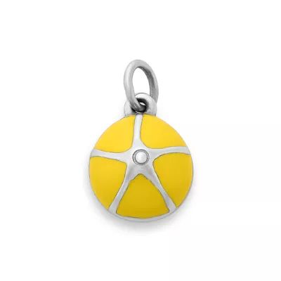 Enamel Colorful Lemon Twist Charm in Sterling Silver - Image 3