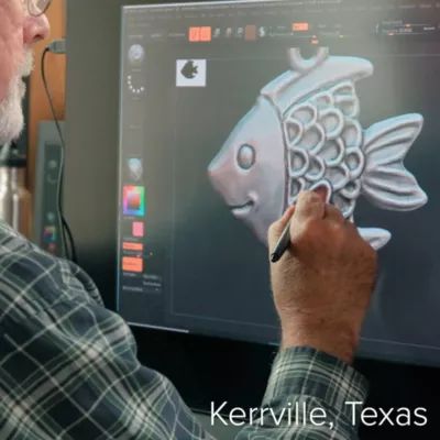 Enamel Happy Fish Charm in Sterling Silver - Image 7